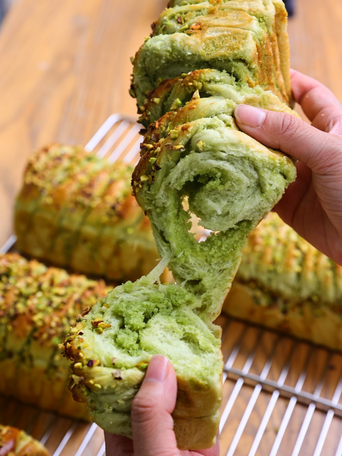 Pandan Coconut Shokupan Loaf