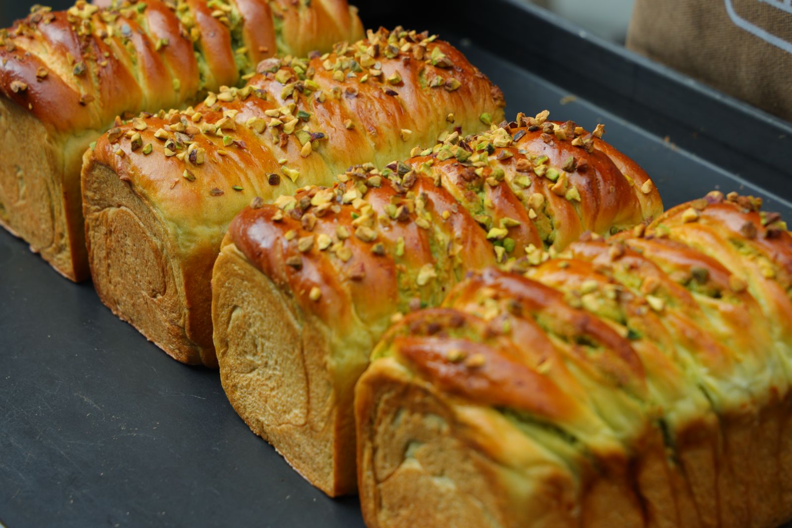 Pandan Coconut Shokupan Loaf