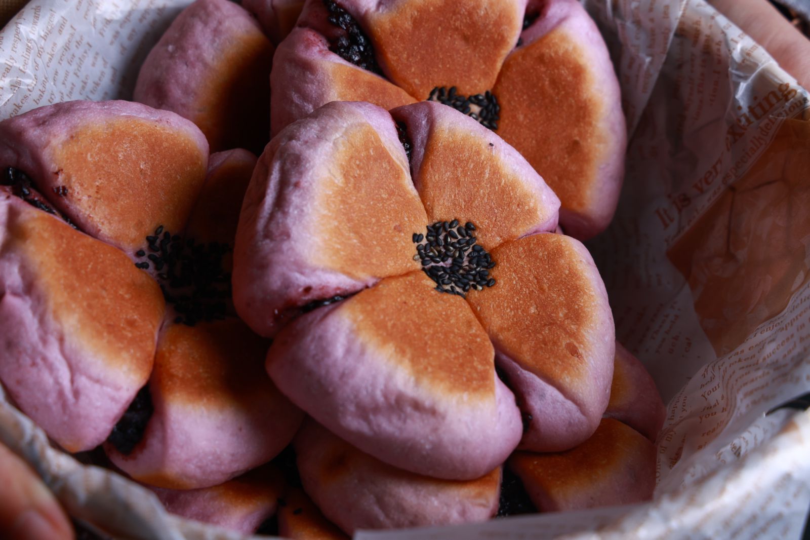Sweet Purple Rice Bun