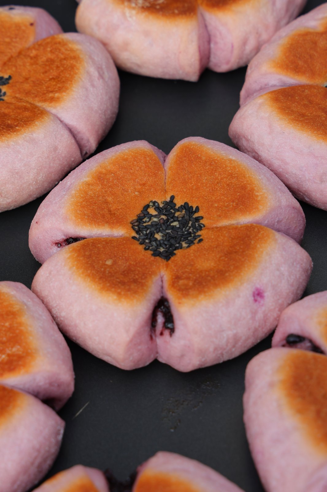 Sweet Purple Rice Bun