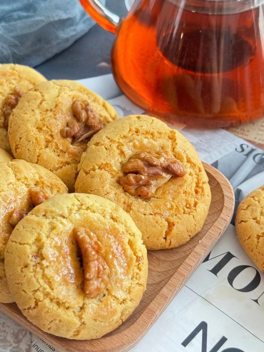 Nutty Cookies (Walnut, Almond, Sesame, Cocoa)