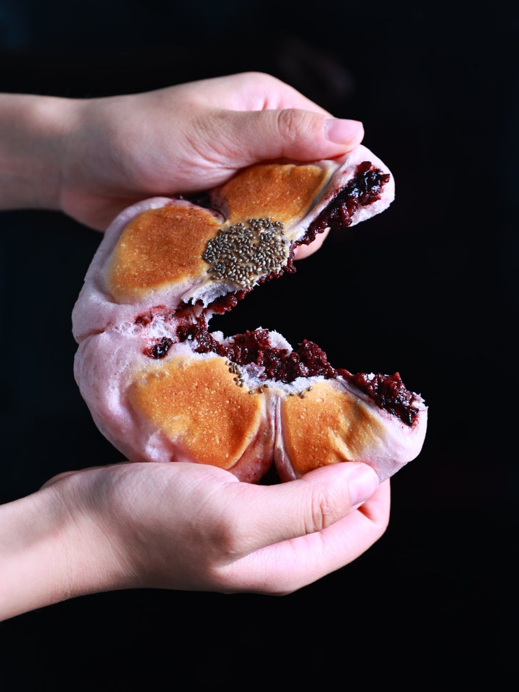 Sweet Purple Rice Bun