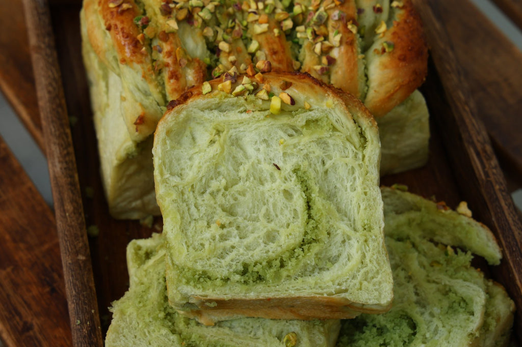 Pandan Coconut Shokupan Loaf
