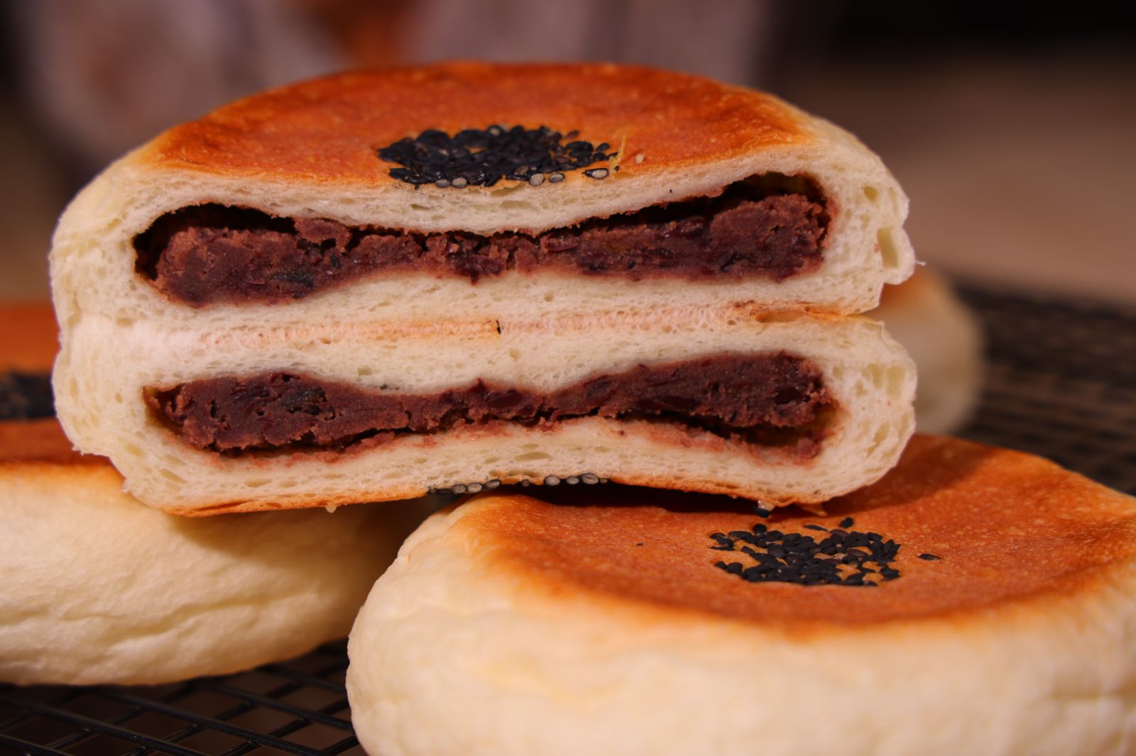 Classic Anpan (Red Bean) & Custard Cream Buns