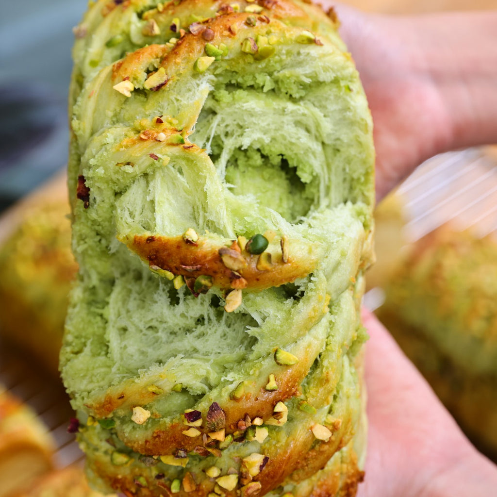 Pandan Coconut Shokupan Loaf