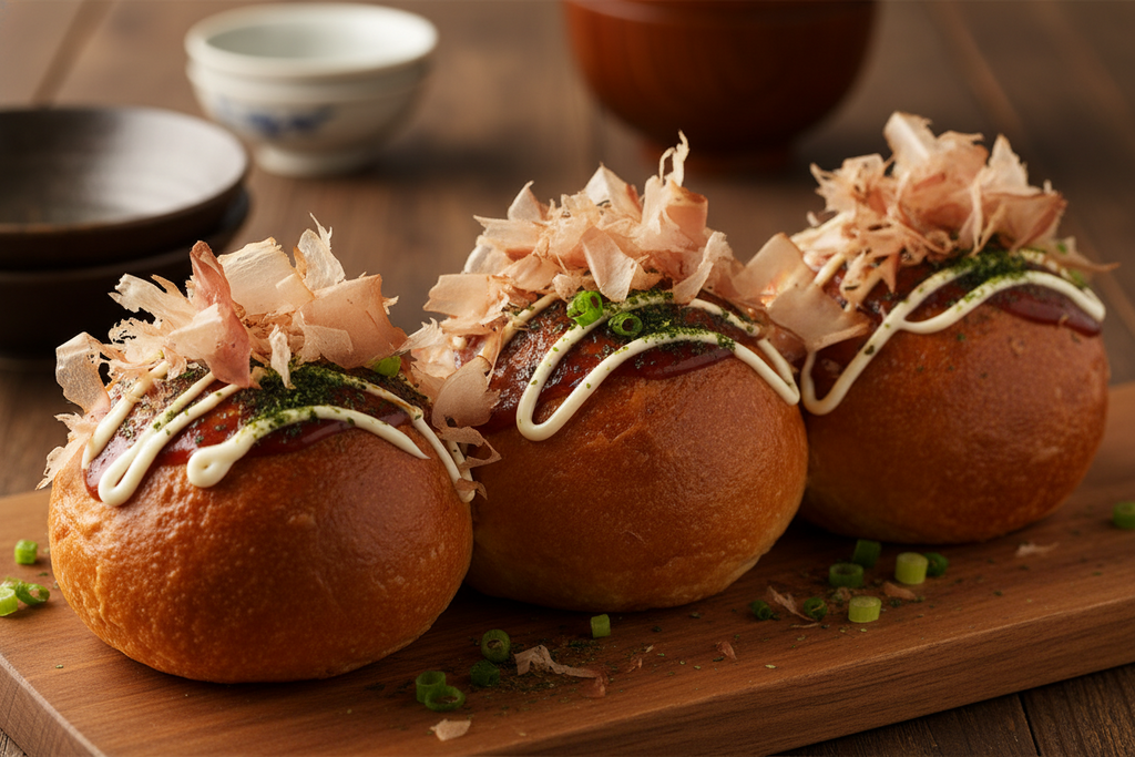Jaga-Takoyaki Trio Bun