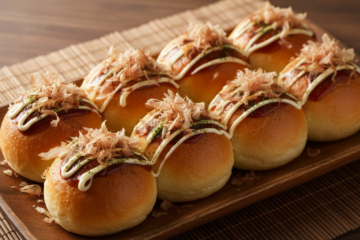 Jaga-Takoyaki Trio Bun